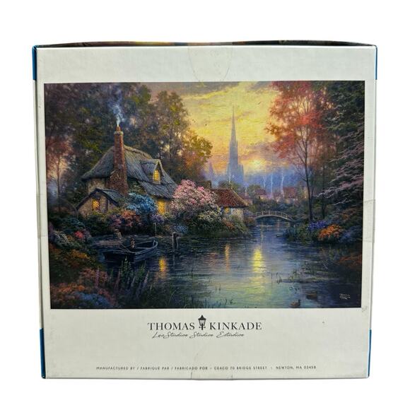 Ceaco Thomas Kinkade 1000 Piece Jigsaw Puzzle and Poster NANETTE'S COTTAGE New - Picture 3 of 5